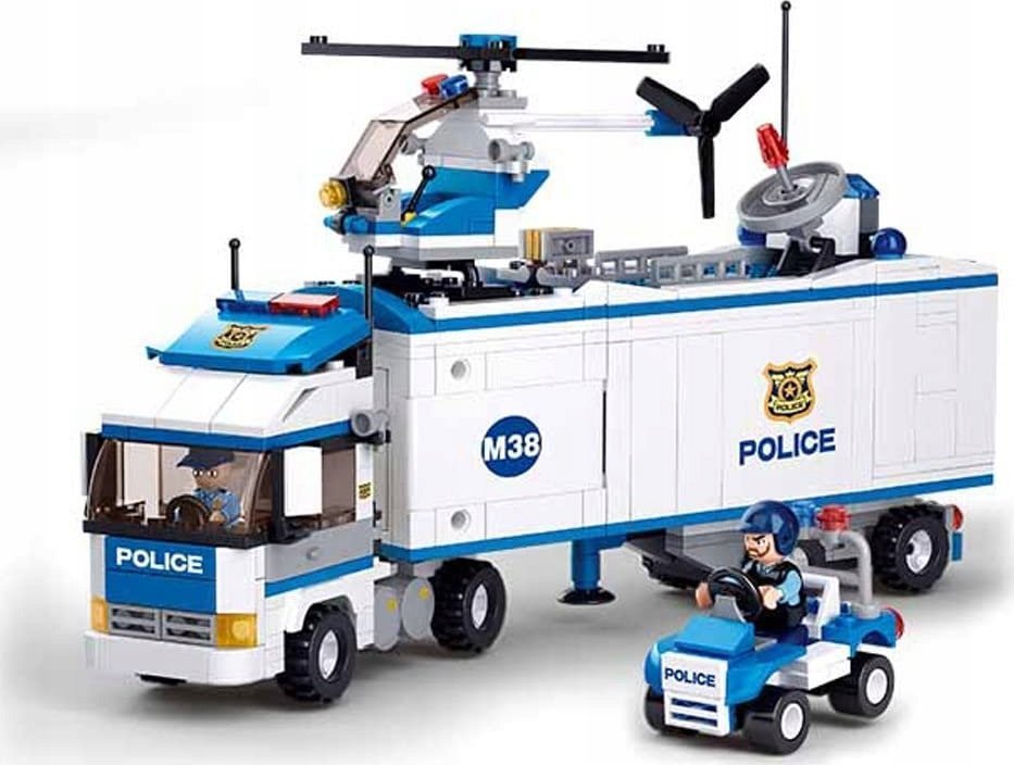 Zestaw Klocków Posterunek Policyjny 572 el. Sluban Kompatybilny z LEGO - Bambino.com.pl