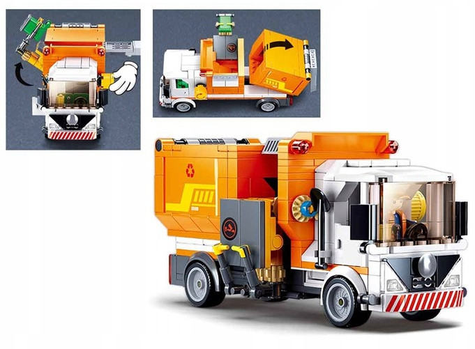 Sluban Miasto Śmieciarka 326 el Klocki Kompatybilne z Lego - Bambino.com.pl