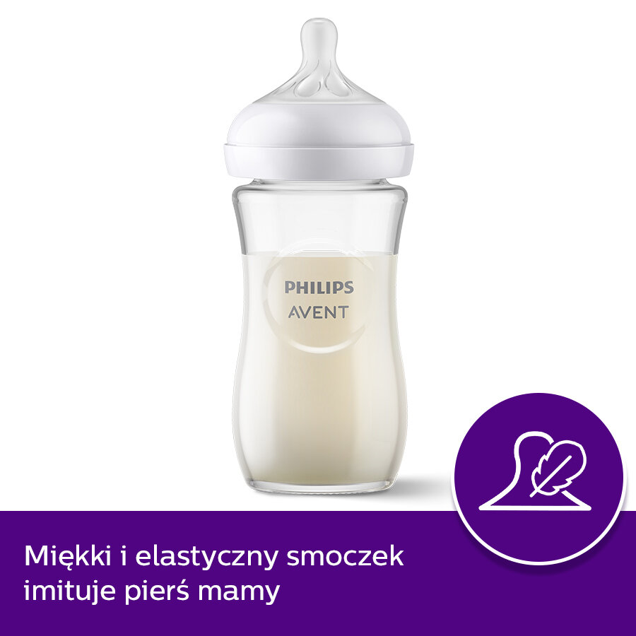 Avent Butelka Szklana Natural Response 240 ml