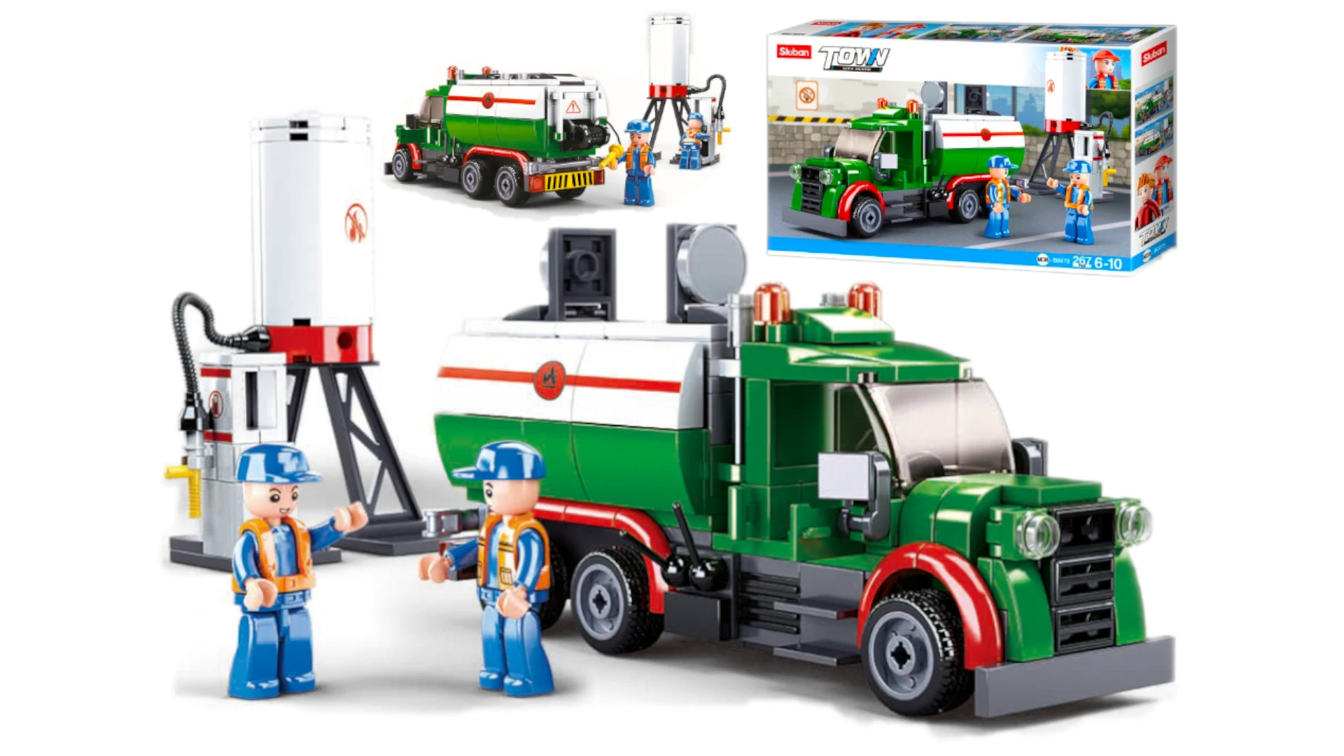 Klocki Town Cysterna Sluban 267 el. - Bambino.com.pl