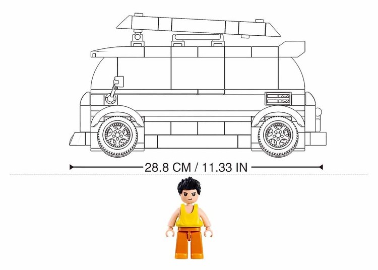 Sluban  Klocki Kamper TS-1 ModelBricks