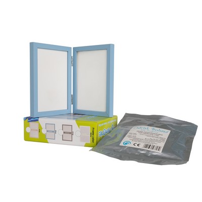 Odcisk bobasa – podwójna ramka z glinką