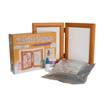 Zestaw Odcisk Bobasa – Ramka z Glinką 13x18 cm