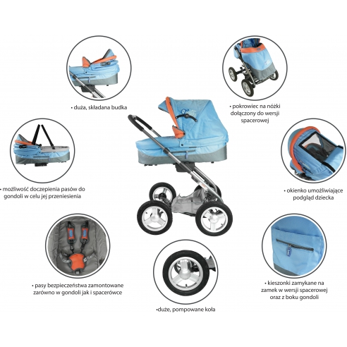 Wózek 2w1 Beticco Mini Quatrini