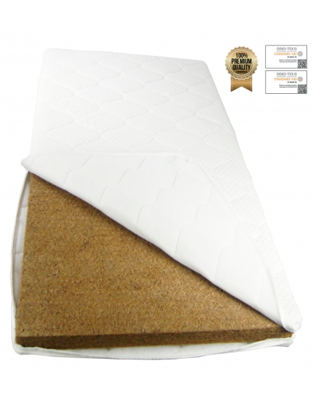 Materac 120x60 kokos Standard Beticco Baby Jony Srebra