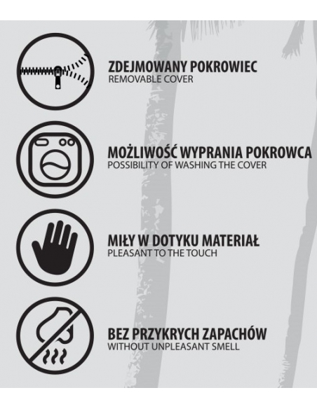 Materac 120x60 kokos Standard Beticco Baby Jony Srebra