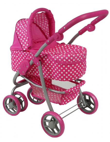 Wózek dla lalek 2w1 Beticco gondola + spacerówka