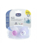 Chicco Smoczek Physio Micro 2 szt. silikonowy (0-2m+)