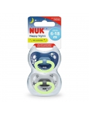 Nuk smoczek HAPPY NIGHTS uspokajający silikonowy