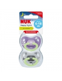 Nuk smoczek HAPPY NIGHTS uspokajający silikonowy