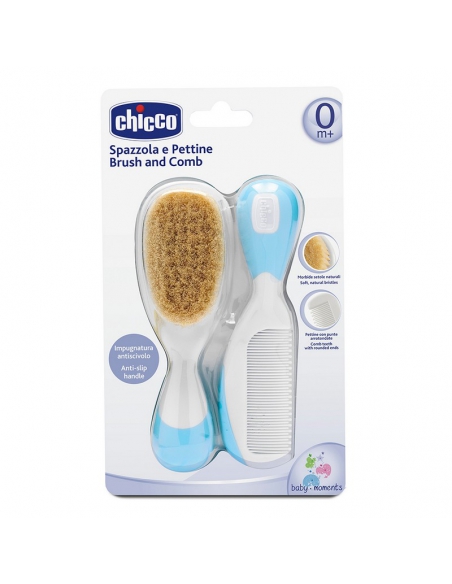 Chicco szczotka do włosów z naturalnym włosiem
