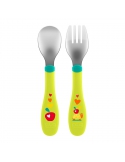 Chicco sztućce metalowe 18m+