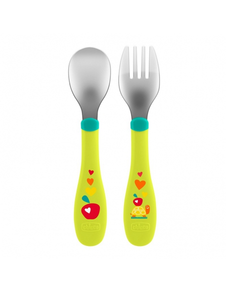 Chicco sztućce metalowe 18m+