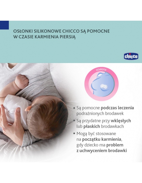 Chicco osłonki silikonowe na piersi