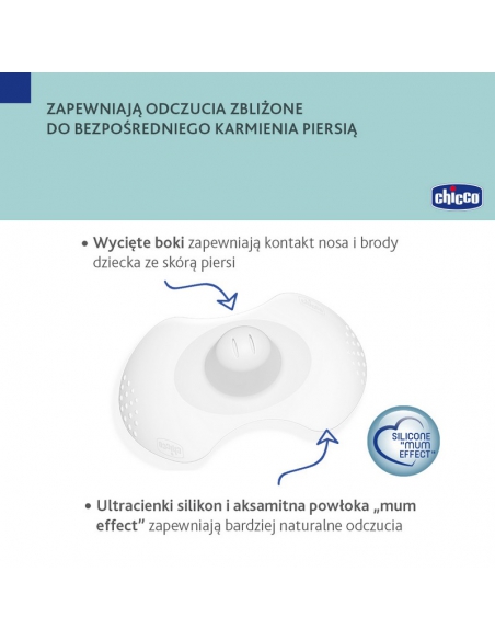 Chicco osłonki silikonowe na piersi