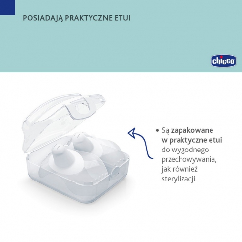 Chicco osłonki silikonowe na piersi