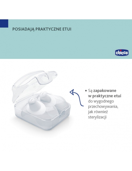 Chicco osłonki silikonowe na piersi