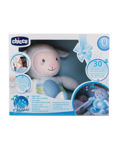 Chicco owieczka z nocną lampką 0m+
