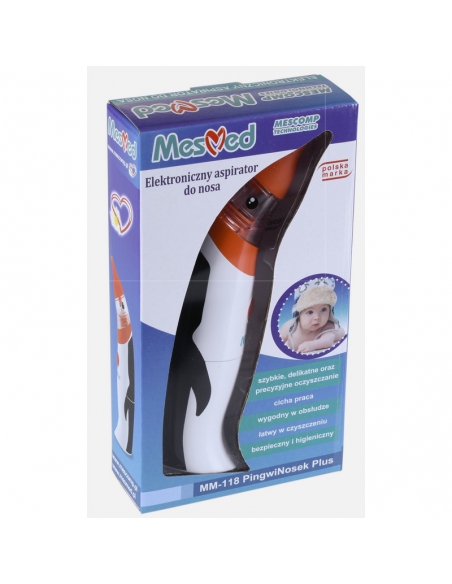 Mescomp Aspirator elektryczny do nosa PingwiNosek Plus MM-118