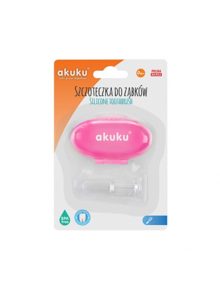 Albis Silikonowa szczoteczka na palec z etui