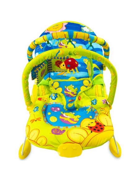 Beticco Baby Leżaczek 2 pałąki z zabawkami 3-9 kg