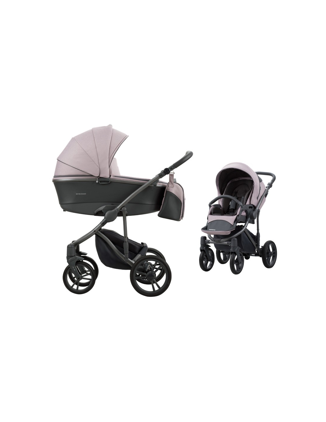 Bebetto Bresso Głęboko-Spacerowy Wózek 2w1 - Bambino.com.pl