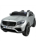 Samochód na akumulator MERCEDES GLC 63 S SREBRNY 2 osobowy + Pilot