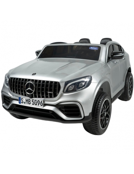Samochód na akumulator MERCEDES GLC 63 S SREBRNY 2 osobowy + Pilot