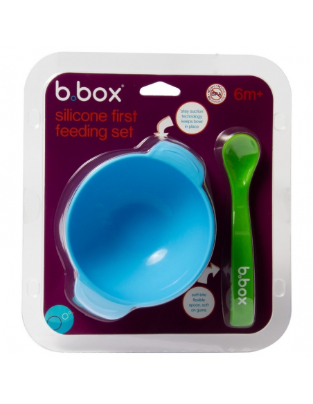 B.Box Silikonowa miseczka z łyżeczką i przyssawką