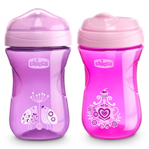 Chicco Kubek Niekapek z Twardym Ustnikiem 266ml 12m+