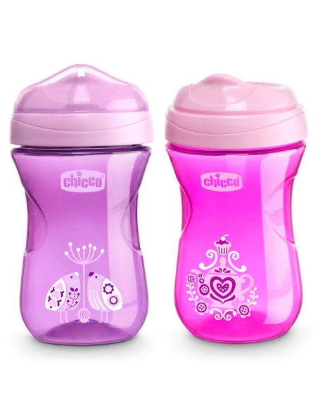 Chicco Kubek Niekapek z Twardym Ustnikiem 266ml 12m+
