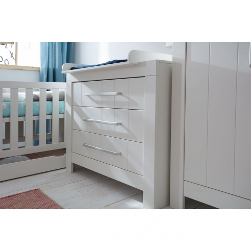 Pinio Calmo Komoda 3-szufladowa Biała