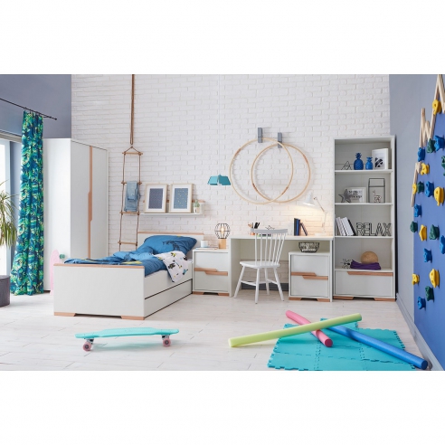 Pinio Łóżko Snap 200x90 Białe