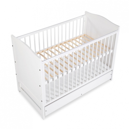 Klupś Łóżeczko 120/60 FELIX z Szufladą i Barierką Ochronną