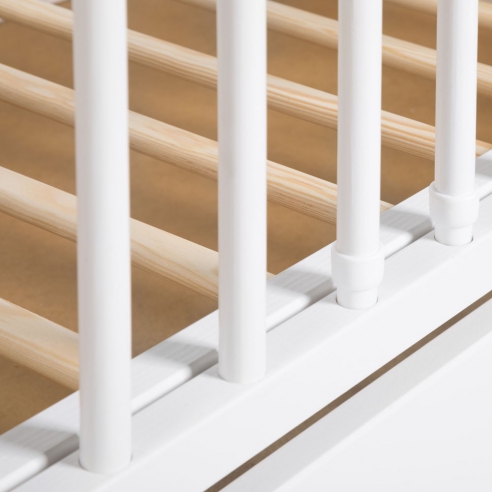 Klupś Łóżeczko 120/60 FELIX z Szufladą i Barierką Ochronną