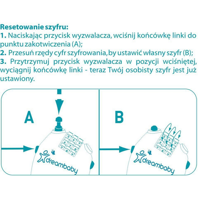 DreamBaby Zamknięcie Elastyczne Z Szyfrem 