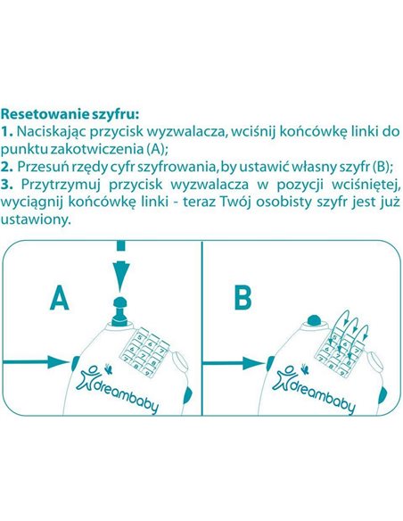 DreamBaby Zamknięcie Elastyczne Z Szyfrem 