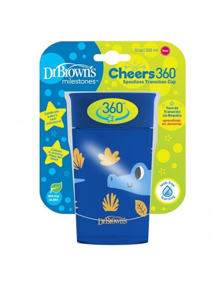 Dr.Brown's Kubek 360° Niekapek Picie Jak Ze Szaklanki 300ml.