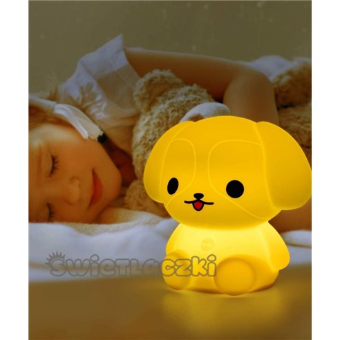 MasMed Świetlaczek Piesełek Lampka Sylikonowa MM-027