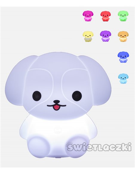 MasMed Świetlaczek Piesełek Lampka Sylikonowa MM-027