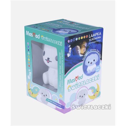 MasMed Świetlaczek Piesełek Lampka Sylikonowa MM-027