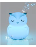 MesMed Świetlaczek Sówka Lampka Sylikonowa z Głośnikiem Bluetooth MM-014