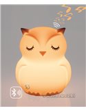 MesMed Świetlaczek Sówka Lampka Sylikonowa z Głośnikiem Bluetooth MM-014