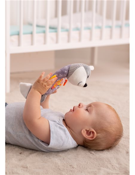 BaliBazoo Zawieszka Szary Lis Grzechotką