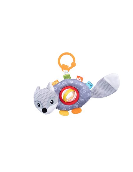 BaliBazoo Zawieszka Szary Lis Grzechotką