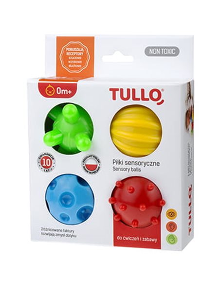 Tullo Piłki Sensoryczne 4szt. 