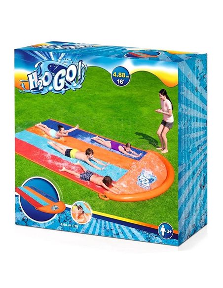 Bestway Poczwórna Ślizgawka Wodna z Fontanną