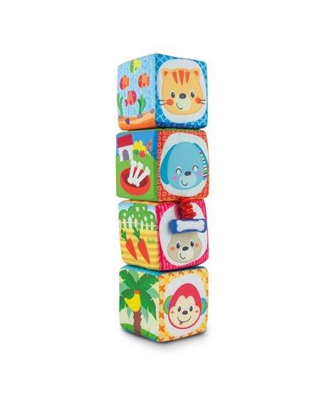 Wunfun Miękkie Klocki Przyjaciele Zwierzęta