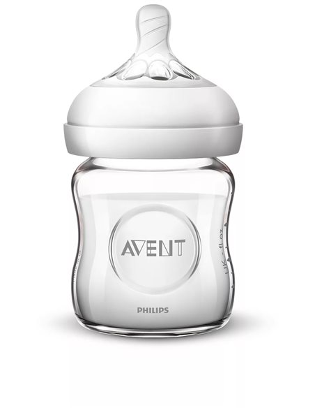 Avent natural Szklana Butelka Antykolkowa 120ml 0m+