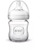 Avent natural Szklana Butelka Antykolkowa 120ml 0m+